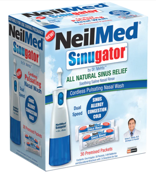 NeilMed SinuGator Pulsating Nasal Wash - 30 sac